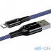 Кабель Lightning Baseus C-shaped Light Intelligent Power-off USB For Lightning 2.4A 1M Blue (CALCD-03) — інтернет магазин All-Ok. фото 2