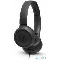 Навушники з мікрофоном JBL T500 Black JBLT500BLK