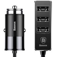 Автомобільний зарядний пристрій Baseus Enjoy Together Four Interfaces Output Patulous Car Charger 5.5A Black (CCTON-01)