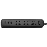 Мережевий фільтр-подовжувач Xiaomi Mi Power Strip (3 розетки + 3 USB-port) Black