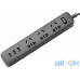 Мережевий фільтр-подовжувач Xiaomi Mi Power Strip (3 розетки + 3 USB-port) Black — інтернет магазин All-Ok. фото 2
