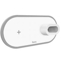 Бездротовий зарядний пристрій Hoco Wireless charging CW21 3in1 White