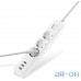 Мережевий фільтр-подовжувач Xiaomi Mi Power Strip 3 розетки + 3 USB White (XMCXB04QM, NRB4030GL) — інтернет магазин All-Ok. фото 1