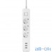 Мережевий фільтр-подовжувач Xiaomi Mi Power Strip 3 розетки + 3 USB White (XMCXB04QM, NRB4030GL) — інтернет магазин All-Ok. фото 3