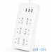 Мережевий фільтр-подовжувач Xiaomi MiJia Power Strip (6 розеток + 3 USB-port) White CXB6-1QM — інтернет магазин All-Ok. фото 3