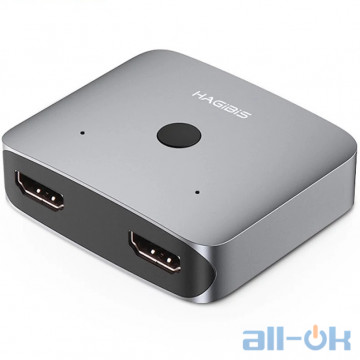 HDMI розподільник Xiaomi Hagibis Mini HDMI Distribution Switcher Alloy HD 4K (XL-HD0201)