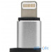 Перехідник REMAX RA-USB2 micro-lightning Silver — інтернет магазин All-Ok. фото 1