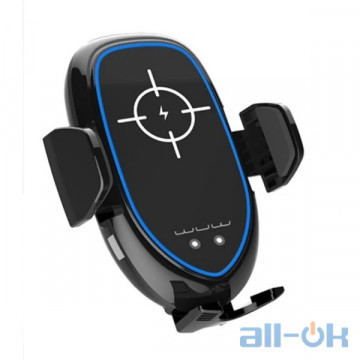 Автомобільний тримач для смартфона WUW W20 Qi 10W WUW-W20 Black Blue