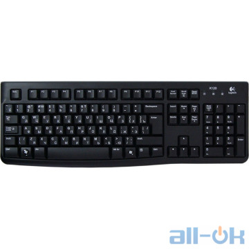 Клавіатура Logitech K120 (RUS OEM) (920-002522)