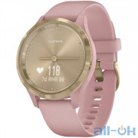 Смарт-годинник Garmin vivomove 3S Sport Champagne-Rose Silicone (010-02238-21)