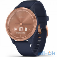Смарт-годинник Garmin vivomove 3S Sport Blue-Gold Silicone (010-02238-23)