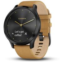 Смарт-годинник Garmin VIVOMOVE HR PREMIUM ONYX BLACK WITH TAN SUEDE BAND ONE-SIZE (010-01850-00)