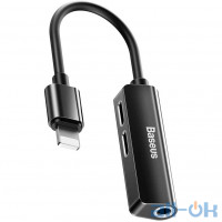 Кабель-перехідник Baseus L52 3-in-1 lightning to Dual Lightning/3,5mm AUX