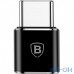 Перехідник Baseus Micro Female To Type-C Male Adapter Converter Black (CAMOTG-01) — інтернет магазин All-Ok. фото 1