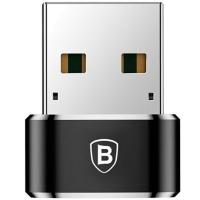 Перехідник Baseus USB Male To Type-C Female Adapter Converter Black (CAAOTG-01)