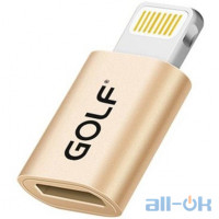 Перехідник Golf GC-31 microUSB-Lightning Gold (GC-31)