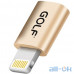 Перехідник Golf GC-31 microUSB-Lightning Gold (GC-31) — інтернет магазин All-Ok. фото 1