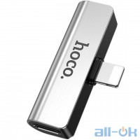 Перехідник Hoco LS25 Lightning to 3,5 AUX