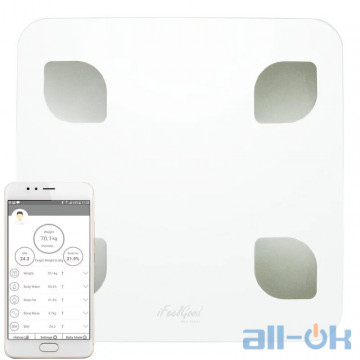 Ваги підлогові електронні IFeelGood Scales BMI (White)