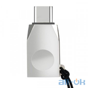 Перехідник Hoco UA9 Type-C OTG Pearl Nickel