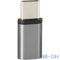 Перехідник Optima A4 MicroUSB Type-C Aluminium