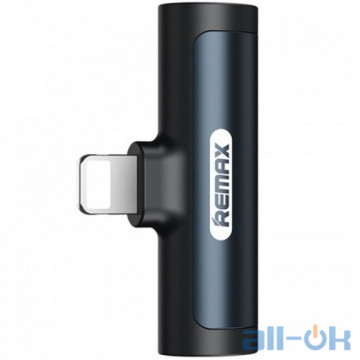 Перехідник REMAX RL-LA03 Lightning Male to 3.5mm+Lightning Female Black