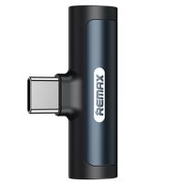 Перехідник REMAX RL-LA03 Type-C Male to 3.5mm+Type-C Female Black