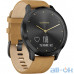  Спортивний годинник Garmin Vivomove HR Onyx Black Stainless Steel Case with Tan Suede Band — інтернет магазин All-Ok. фото 2