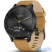  Спортивний годинник Garmin Vivomove HR Onyx Black Stainless Steel Case with Tan Suede Band — інтернет магазин All-Ok. фото 3