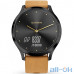  Спортивний годинник Garmin Vivomove HR Onyx Black Stainless Steel Case with Tan Suede Band — інтернет магазин All-Ok. фото 1