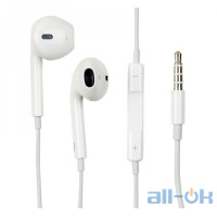 Навушники з мікрофоном Apple EarPods with Remote and Mic (MD827)