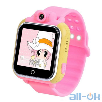 Дитячий розумний годинник SmartWatch TD-07 (Q200) GPS-Tracking 3G Pink