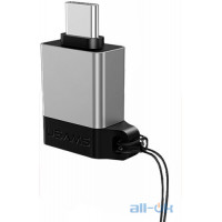Перехідник Micro USB/USB Type C USAMS US-SJ186 OTG USB Type-C Silver