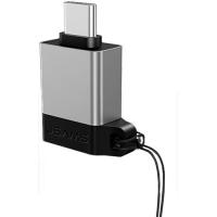Перехідник Micro USB/USB Type C USAMS US-SJ186 OTG USB Type-C Silver