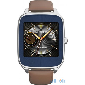 Смарт-годинник ASUS ZenWatch 2 WI501Q Silver/Leather Brown