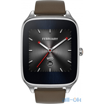 Смарт-годинник ASUS ZenWatch 2 WI501Q Silver/Silicon Brown