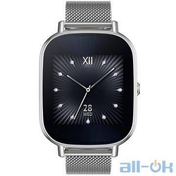 Смарт-годинник ASUS ZenWatch 2 WI502Q Silver/Milanese Silver