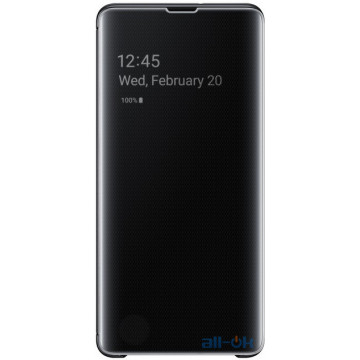 Чохол для смартфону Samsung G975 Galaxy S10 Plus Clear View Cover Black (EF-ZG975CBEG)