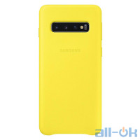 Чохол для смартфону Samsung G973 Galaxy S10 Leather Cover Yellow (EF-VG973LYEG)