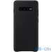 Чохол для смартфону Samsung G975 Galaxy S10 Plus Leather Cover Black (EF-VG975LBEG) — інтернет магазин All-Ok. фото 1