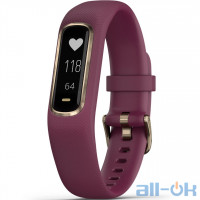 Фітнес-браслет Garmin Vivosmart 4 Berry with Light Gold Hardware Small/Medium (010-01995-11)