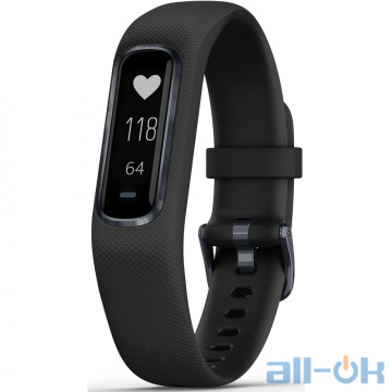 Фітнес-браслет Garmin Vivosmart 4 Black with Midnight Hardware Small/Medium (010-01995-10)