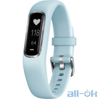 Фітнес-браслет Garmin Vivosmart 4 Azure Blue with Silver Hardware Small/Medium (010-01995-14)