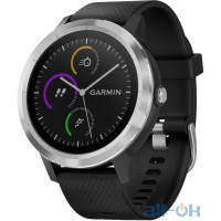 Смарт-годинник Garmin Vivoactive 3 Black with Stainless (010-01769-01)
