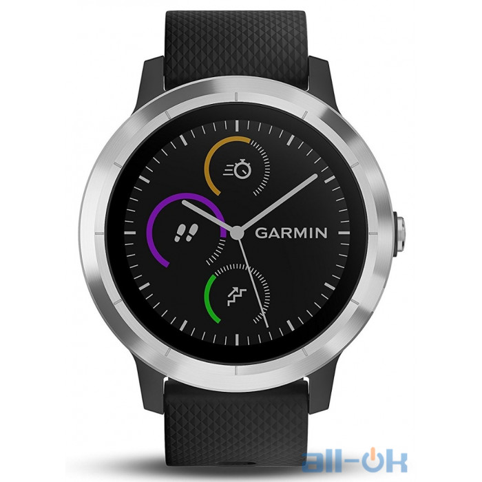 garmin vivoactive 3 black stainless steel