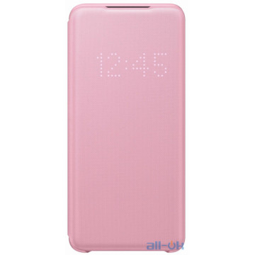 Чохол для смартфону Samsung G980 Galaxy S20 LED View Cover Pink (EF-NG980PPEG)