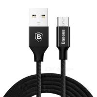 Кабель Micro USB Baseus Yiven Cable USB For MicroUSB 2.1A 1M Black (CAMYW-A01)