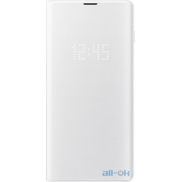 Чохол для смартфону Samsung G975 Galaxy S10 Plus LED View Cover White (EF-NG975PWEG)