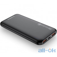 Зовнішній акумулятор (Power Bank) Floveme QC 3.0 10000 mAh Black