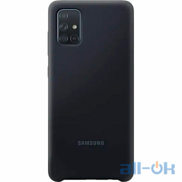 Чохол для смартфону Samsung A715 Galaxy A71 Silicone Cover Black (EF-PA715TBEG)